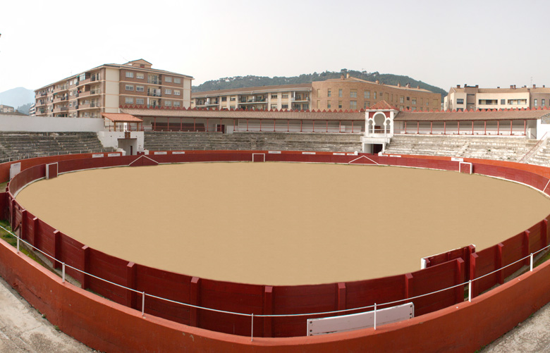 Tendido desde sol de la Plaza de toros de Estella